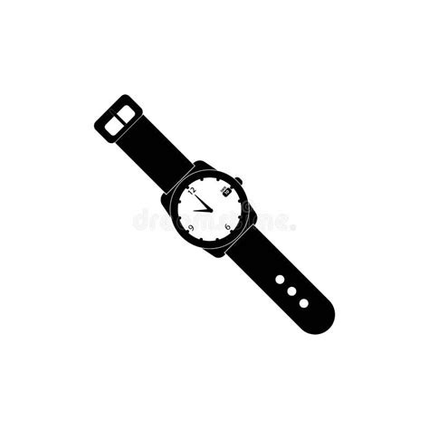 Watch icon logo vector stock illustration. Illustration of quartz ...