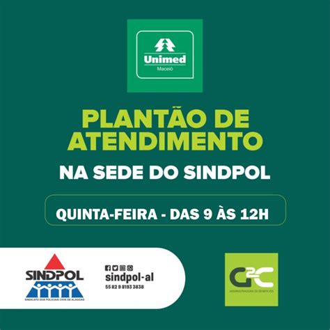 Sindpol Alagoas Plant O Da Unimed Acontece Todas As Quintas Na Sede