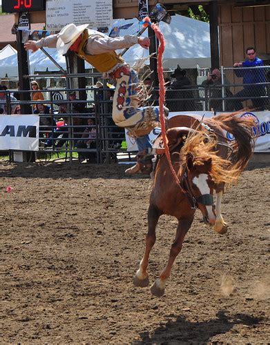 Saddle Bronc Riding Dismount Taken Today At The Ramona R Flickr