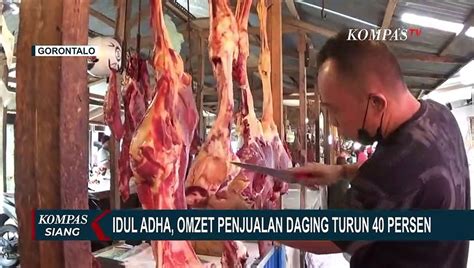 Selama Iduladha Omzet Penjualan Daging Di Gorontalo Turun Hingga 40