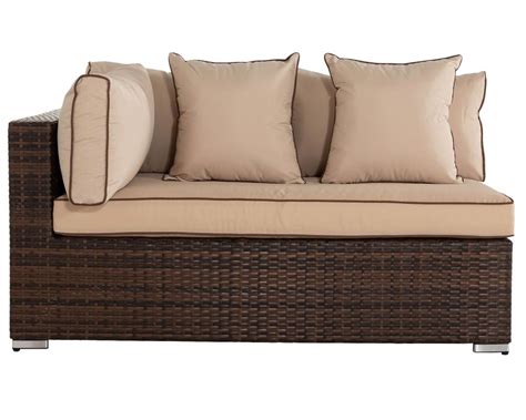 Monaco Left As You Sit Sofa For The Monaco Daybed Set Brown Rattan