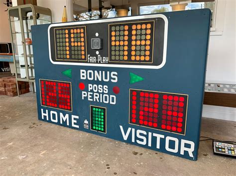 Fair Play 1970s Basketball Scoreboards At 1stdibs Vintage Basketball