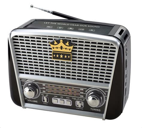 FM Am Sw 3 Bands Portable Radio With USB TF Rechargeable Bluetooth