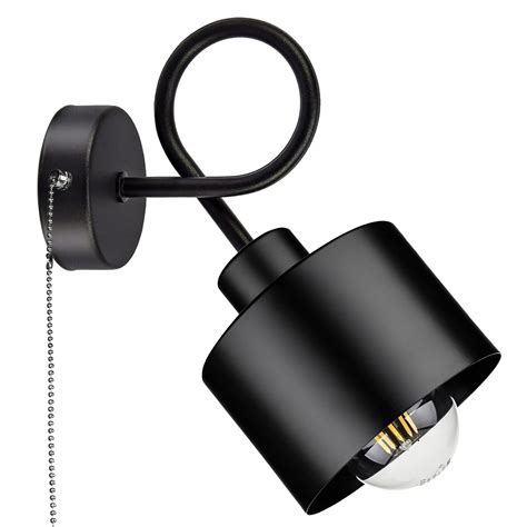 Lampa Cienna Kinkiet Loft Druciany Led W Cznik Lx Black Switch