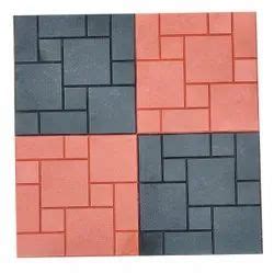 Square Orange Cement Parking Tile Thickness Mm At Rs Square Feet