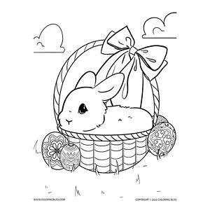 Easter Basket with Bunny