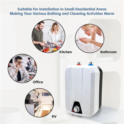 110V Electric Hot Water Heater Kitchen Household Shower Under Sink