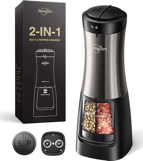 Amazon Gravity Electric Pepper And Salt Grinder Set In