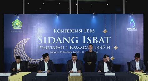 Pemerintah Resmi Tetapkan Ramadan H Jatuh Pada Selasa Maret