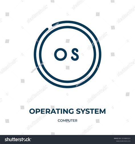 Operating System Icon Linear Vector Illustration Stock Vector Royalty