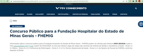 Confira O Passo A Passo Para Se Inscrever No Concurso Fhemig 2023