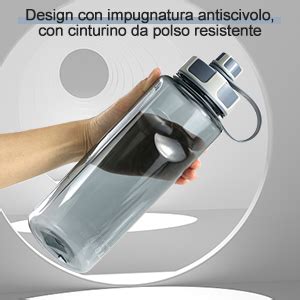 Borraccia Sportiva Litri Prova Di Perdite Water Bottle Con