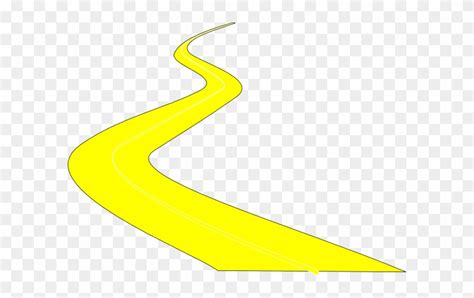 Path Clipart Curve Road Curvy Yellow Brick Road Free Transparent