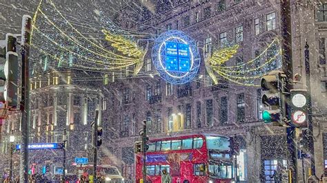 London Midnight Snowfall London Best Christmas Lights 2022 London