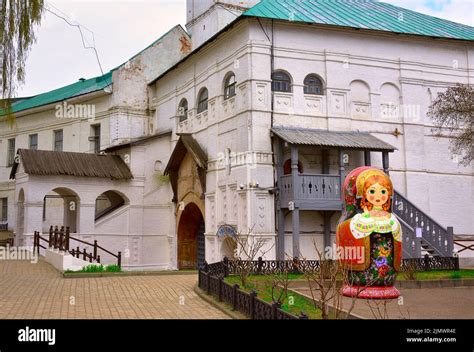 Yaroslavl, Russia, 05.08.2022. Matryoshka doll at the Holy Gates of the ...