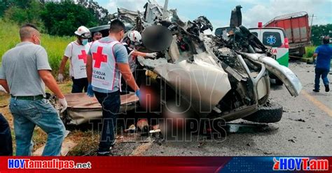 Hoy Tamaulipas Choque En Tamaulipas Carreterazo Dejo Dos Muertos Y