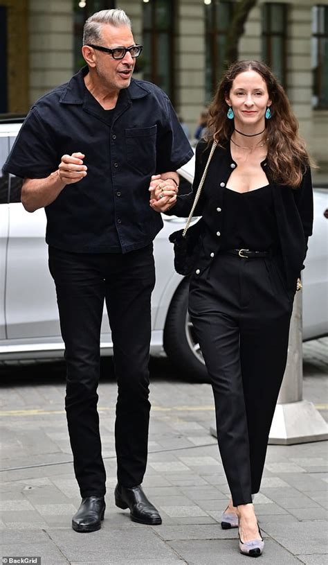 Jeff Goldblum 69 Holds Hands With Wife Emilie Livingston 39 In