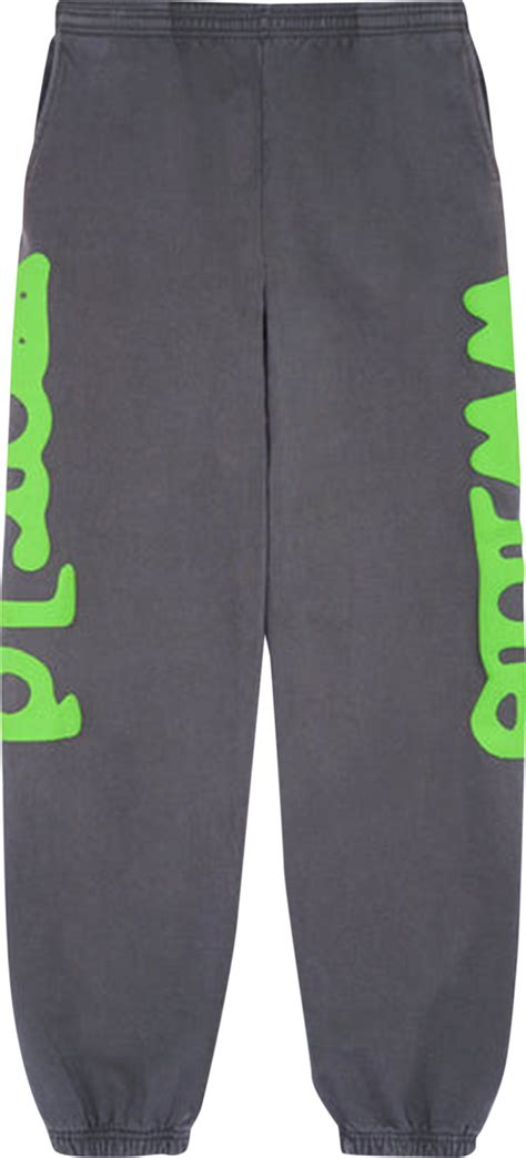 Buy Sp5der Beluga Sweatpants Slate Greygreen Sp5 Bel Sltgsp Goat Uk