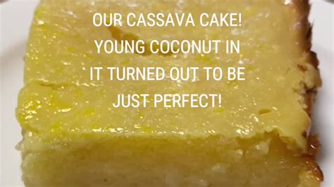 How To Make Creamy Cassava Cake No Condensed Milk Added Youtube