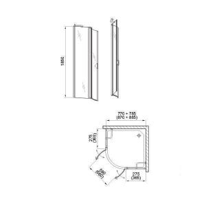 Aquaform Glass Cabina Semirotunda Cm La Pretul De Lei E Baie