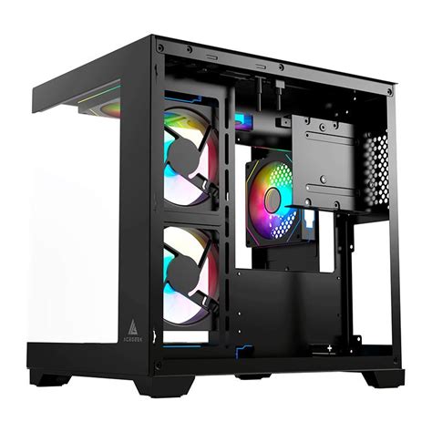 Gabinete Gamer Acegeek Vacancy L375 Mid Tower Lateral De Vidro Preto