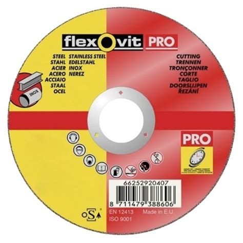 Flexovit 125X6 5mm Pro Grinding Discs PKT 5 66252920418