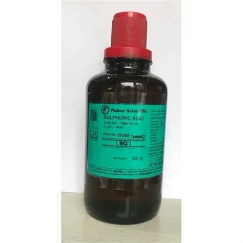 Fisher Scientific Sulphuric Acid Liquid Packaging Size 500 Ml At Rs