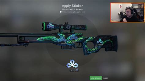 I Crafted A New 1 1 Skin With 4x Cloud9 Antwerp Holo Stickers YouTube