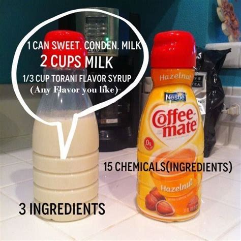 Homemade Coffee Creamer Add Torani Syrup Or Flavor Extracts Homemade Coffee Creamer