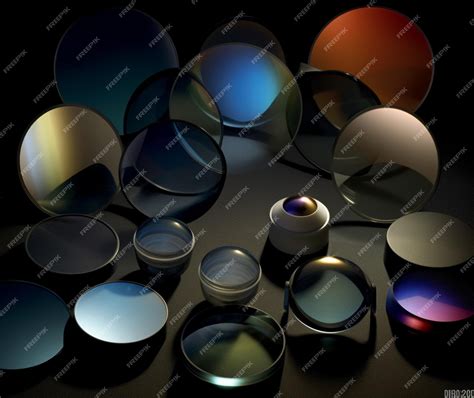 Premium AI Image | The behavior of light in optical lenses