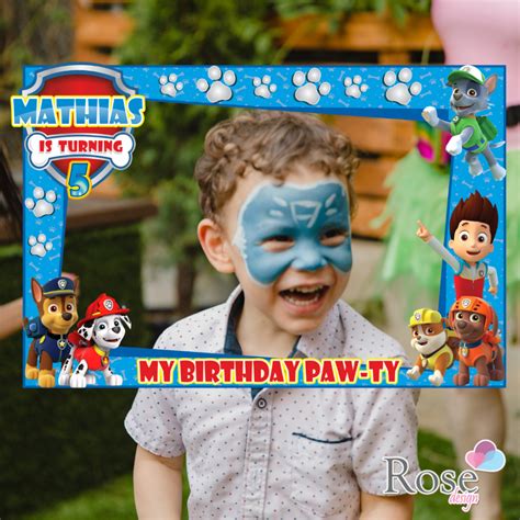 Paw Patrol birthday, Paw Patrol photo booth frame, Paw Patrol party in ...