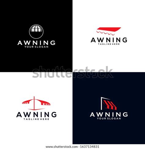 Awning Logo Design Vector Template Stock Vector Royalty Free