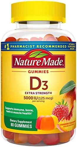 Amazon Vitamin D3 Gummies Extra Strength 5000 IU 125 Mcg Bone