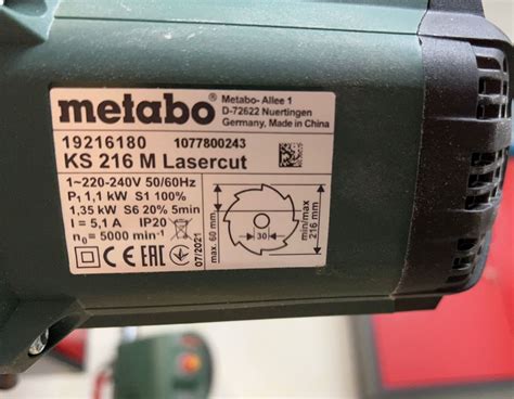 Metabo Kappsäge KS 216 M LASERCUT | Kaufen auf Ricardo