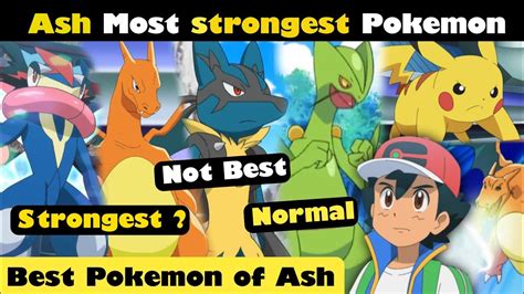 Ash Super Strongest Pokemon Ash Charizard Vs Ash Greninja Vs Ash