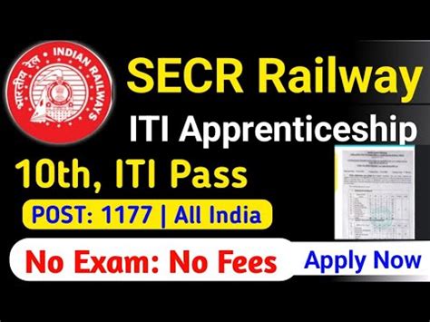 Railway SECR Raipur Apprentice Online Form 2024 SECR Apprentice