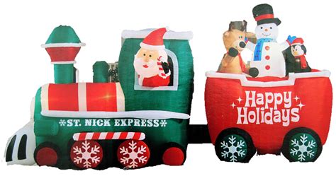 Christmas Inflatable Train Perfect for Your Christmas Outdoor Yard Display