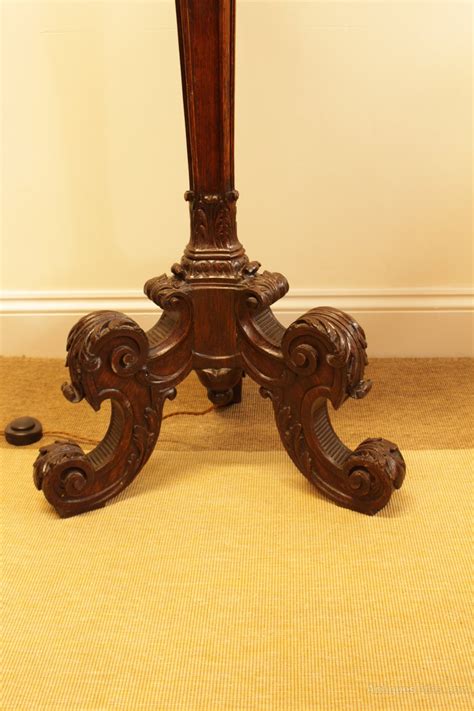 Antiques Atlas A Large Carved Oak Standard Lamp