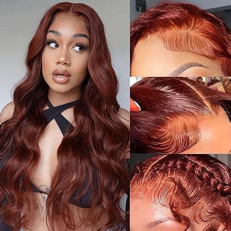 Amazon Reddish Brown X Hd Lace Closure Wigs Human Hair