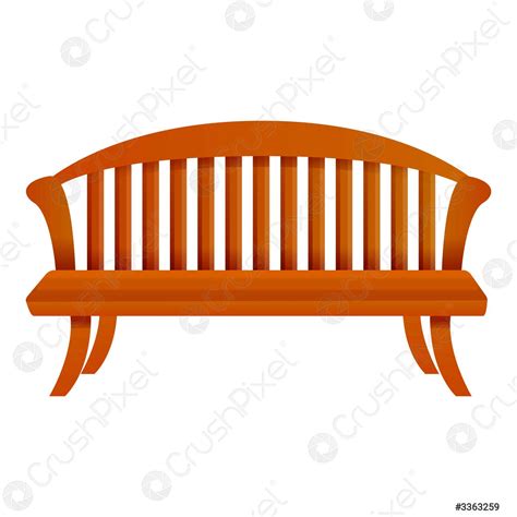 Park Bench Icon Cartoon Style Stock Vector 3363259 Crushpixel