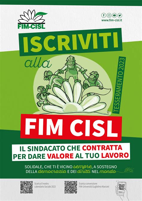 Tesseramento FIM CISL 2023 Federazione Italiana Metalmeccanici