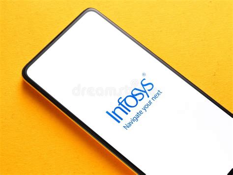 Assam India September 24 2020 Infosys Logo On Phone Screen Stock