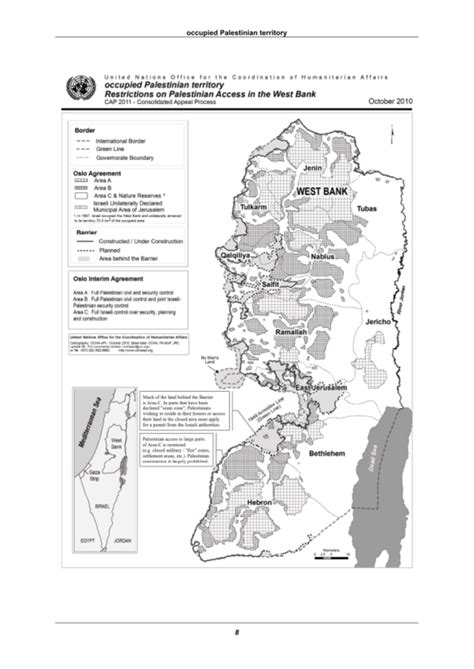 Occupied Palestinian Territory: Restrictions on Palestinian Access in ...