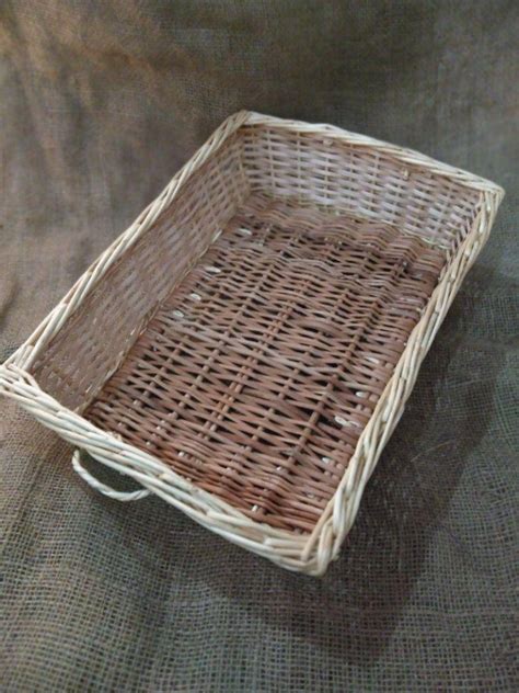 Natural Brown Kashmir Handicraft Willow Basket Size Dimension X