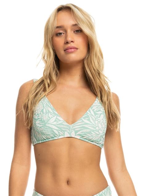 Pt Rib Roxy Love The Oceana V Bikini Top Chances Surf Nz