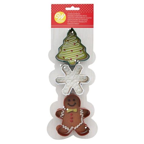 Tree Snowflake Gingerbread Man Cookie Cutter Set Of Christmas