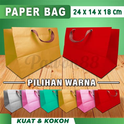 Jual Paper Bag Polos Paper Bag Roll Cake S X X Cm Pcs