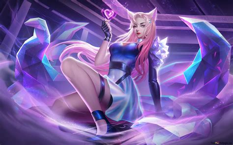 League of Legends : K/DA Ahri (All Out) 4K wallpaper download