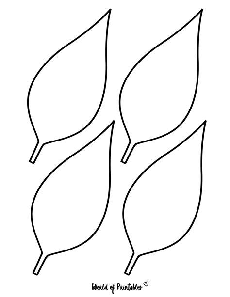 37 Printable Leaf Templates, Outlines & Shapes (Free) | Leaf template