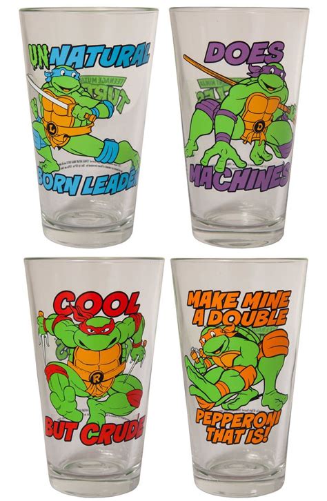 Tmnt Character Pint Glasses Tmnt Characters Tmnt Ninja Turtles